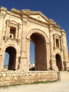 Hadrian gate in Jerash