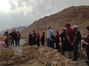 overlooking Masada